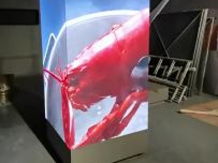 湖北東西湖P2.0安裝完畢   尺寸：0.96x1.6x3   像素點(diǎn)：1440x800