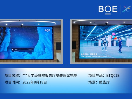 ***大學(xué)經(jīng)管院報(bào)告廳安裝調(diào)試完畢