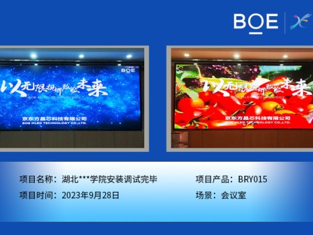 湖北湖北**學(xué)院會議室BRY015安裝調(diào)試完畢（1）