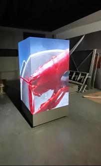 湖北東西湖P2.0安裝完畢   尺寸：0.96x1.6x3   像素點(diǎn)：1440x800