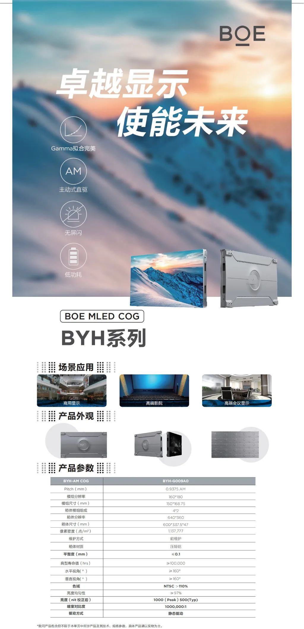 天門BOE MLED COG BYH系列 卓越顯示 使能未來